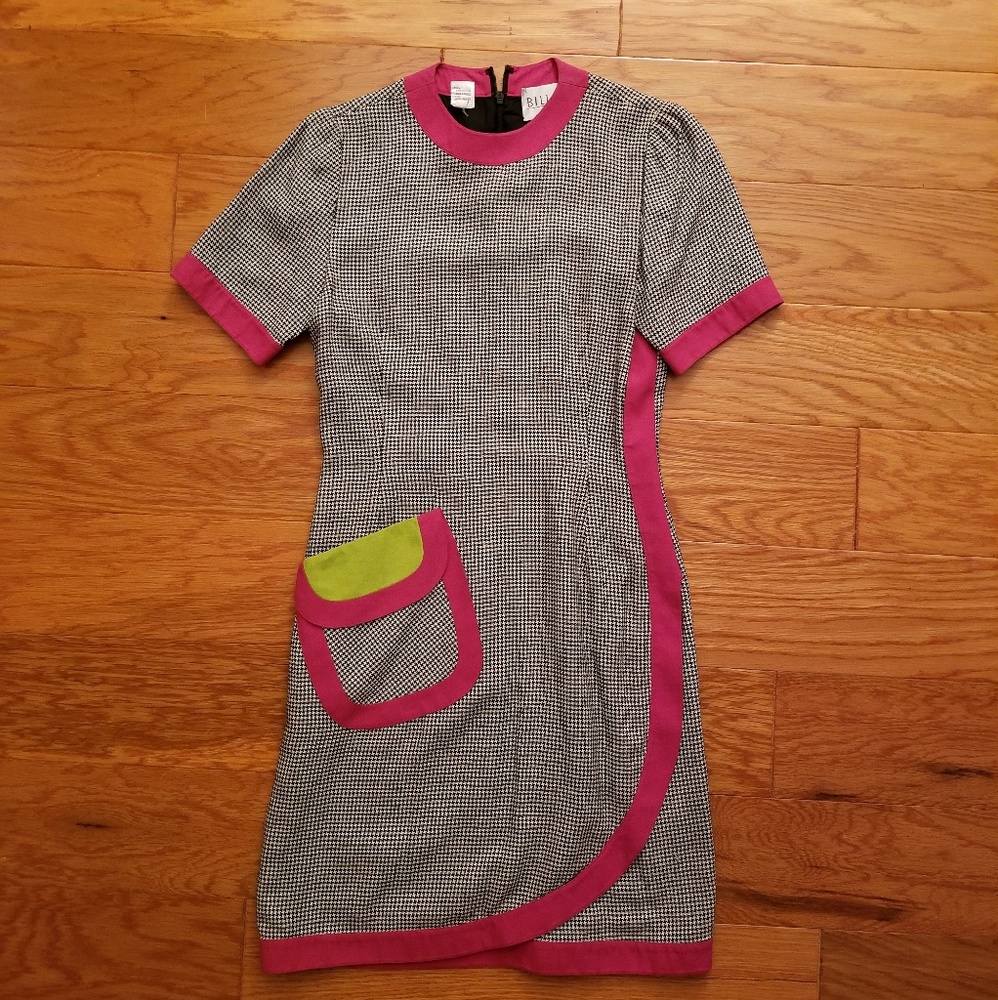 Vintage Houndstooth Dress